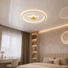Дитяча LED люстра у біло-золотому кольорі (7871042)