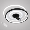 Дизайнерська Led люстра до 18м² з пультом кругла зі спадом (5531WH+BK dimmer)