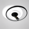 Дизайнерська Led люстра до 18м² з пультом кругла зі спадом (5531WH+BK dimmer)