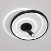 Дизайнерська Led люстра до 18м² з пультом кругла зі спадом (5531WH+BK dimmer)