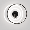 Дизайнерська Led люстра до 18м² з пультом кругла зі спадом (5531WH+BK dimmer)