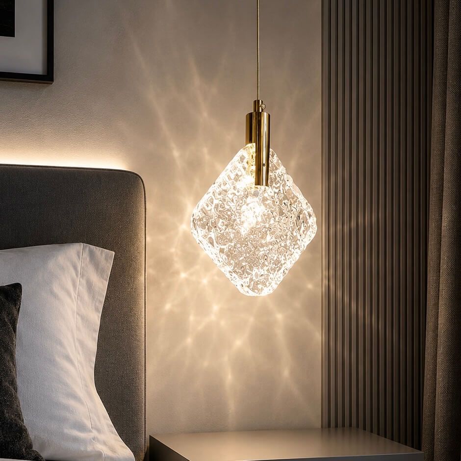 Дизайнерська LED підвіс в золоті у вітальню або спальню Glass Sphere Orb (2333/1GD)