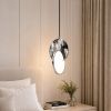 Дизайнерський LED підвіс в сріблі у спальню або на бар (8219SCH)