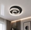 Дизайнерська стельова LED-люстра чорного кольору (46112/500C-BK)