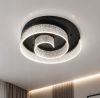Дизайнерська стельова LED-люстра чорного кольору (46112/500C-BK)