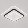 Стельова LED-люстра до 18м² з пультом 118 Вт Чорний/Білий (SY-16080/500 BK+WH)