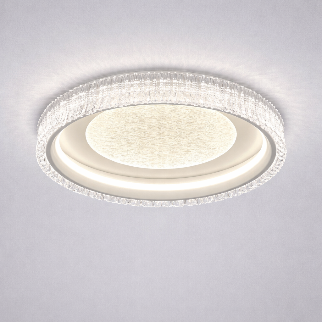 Світлодіодна люстра Led до 20м² круглої форми 58 см 80 Wt POLUMIA R