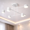 Сучасна Led-люстра на 8 ламп у білому кольорі до 18 м² D801-6WH