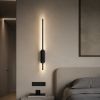 Світлодіодний настінний світильник бра колір xорний 14W Linear Glow (786W8001A BK)