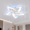 Світлодіодна люстра Led до 18 м² лотос срібло 80 Вт. з пультом (1181/5Hr)