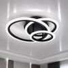 Світлодіодна стельова Led люстра до 18м² у чорному кольорі MOODY (A3012-500 BK)