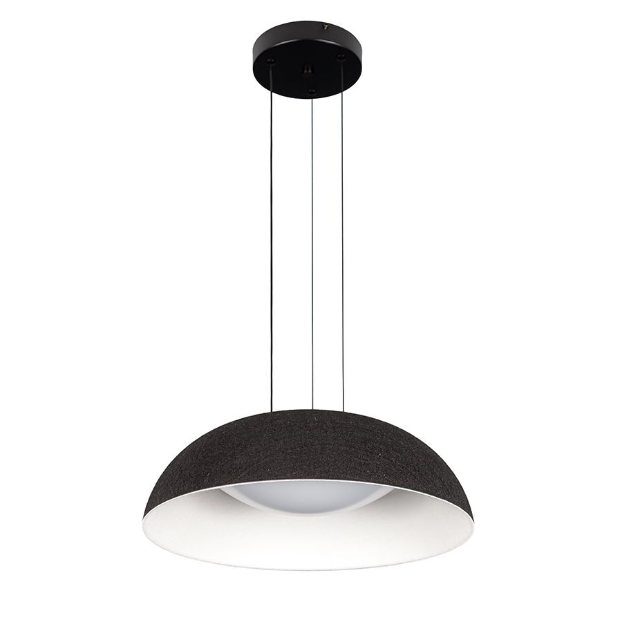 Світлодіодна LED люстра-підвіс 24W 781PL3953 (410) BK+WH (Фетр + Пластик)