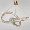 Кришталева Led люстра 80 см у золотому кольорі (536/800GD)