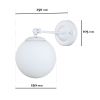 Бра 756WPR150F-1 WH+WH