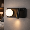 Сучасне LED-бра для читання з вимикачем на корпусі 774W2501A LF BK