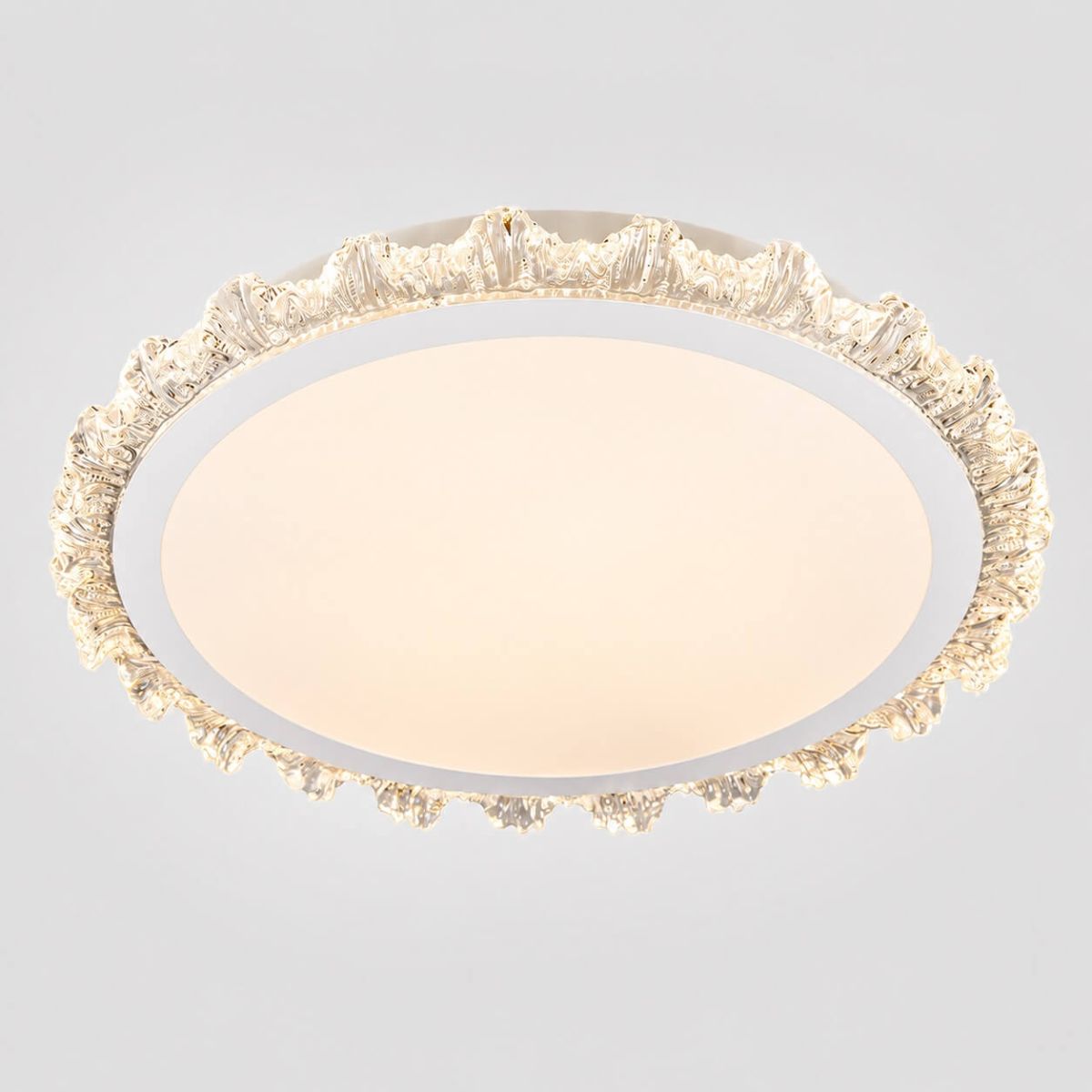 Накладна стельова LED-люстра 50 см у білому кольорі 54W (7871076 WH)