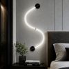 Сучасне LED-бра Хвиля 781W3041 (2000) BK (27W, Чорне)