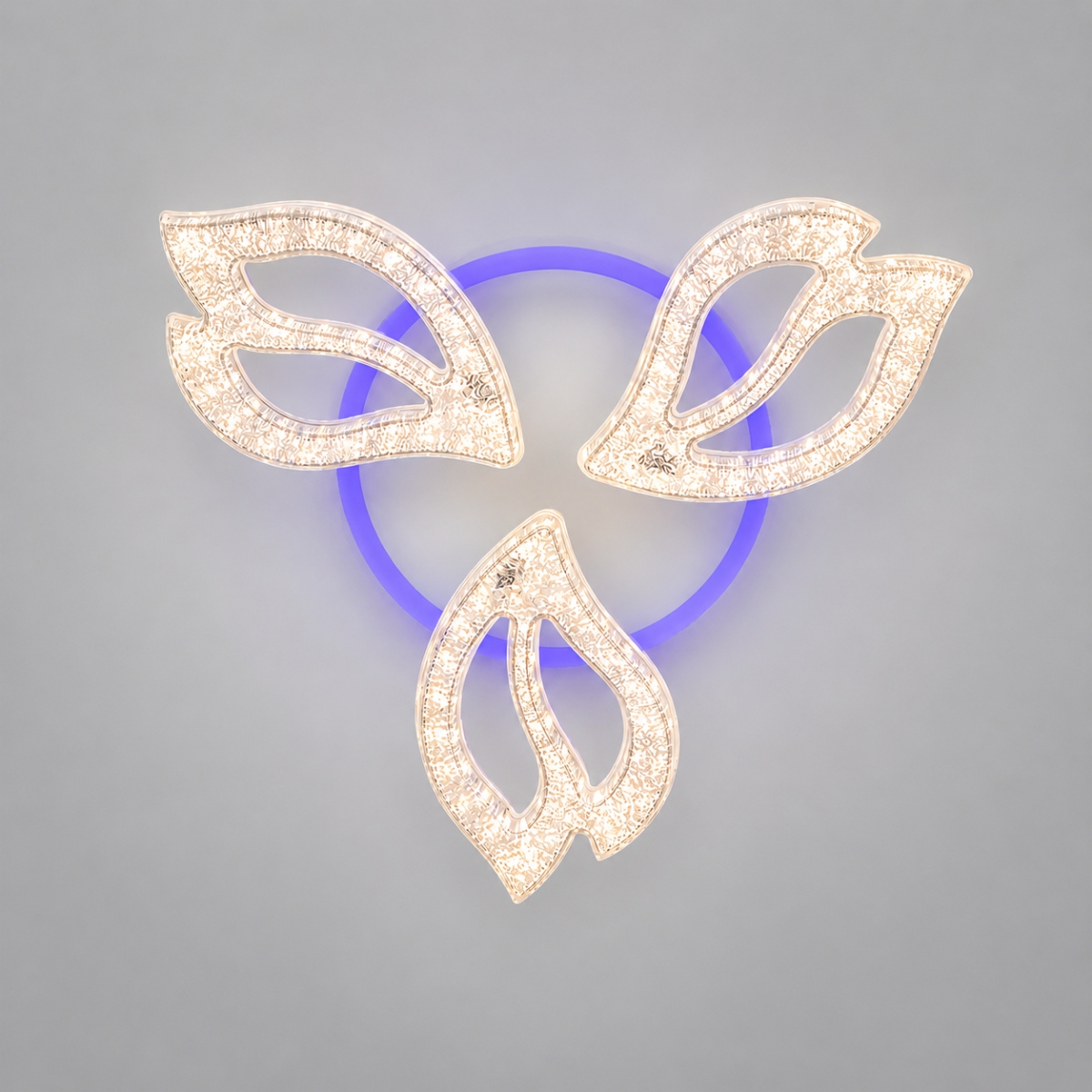 Стельова LED люстра до 15м² біла з пультом та димером  Aura Armonia (25100/3WH LED 3color)