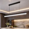 Світлодіодний лінійний Led підвіс 120 см чорному корпусі Crystal Beam