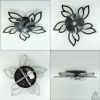 Люстра вентилятор Led 110Wt черная  до 18 м² (FAN ASTRA 85W+18W 5F)