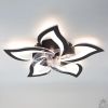 Led люстра з вентилятором до 18 м² чорний лотос (FAN ELLA 72W+18W 5F)