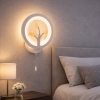 Настінне біле Led-Бра круглої форми 8135/1WH