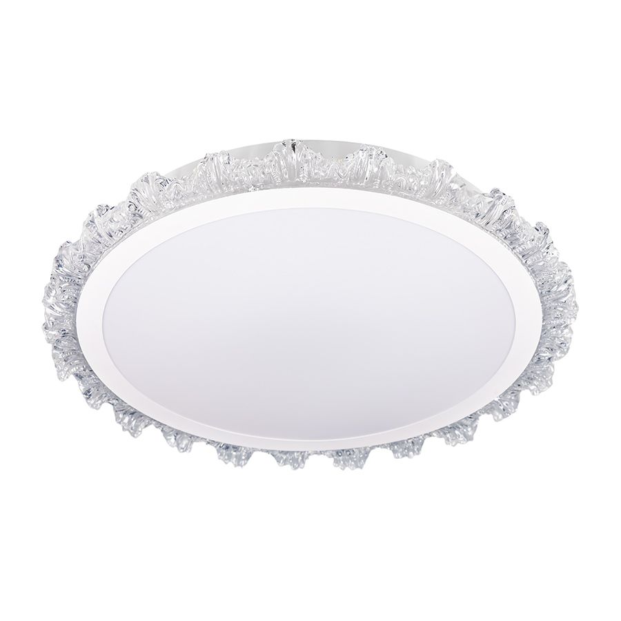 Накладна стельова LED-люстра 50 см у білому кольорі 54W (7871076 WH)