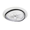 Світлодіодна Led люстра з пультом до 15м² (7875088B BK+WH)