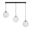 Підвісний світильник 756glass200F-3 BK+WH (700)
