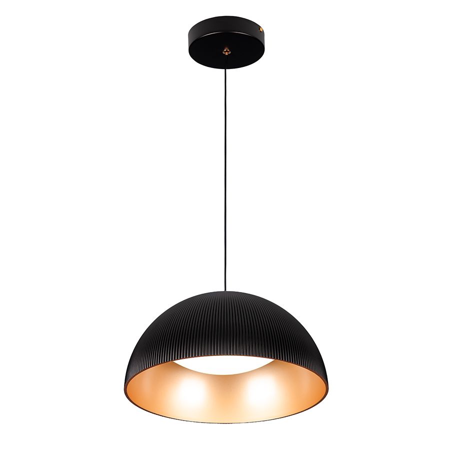 Світлодіодна LED люстра-підвіс 24W 781PL3956 (300) BK+GD