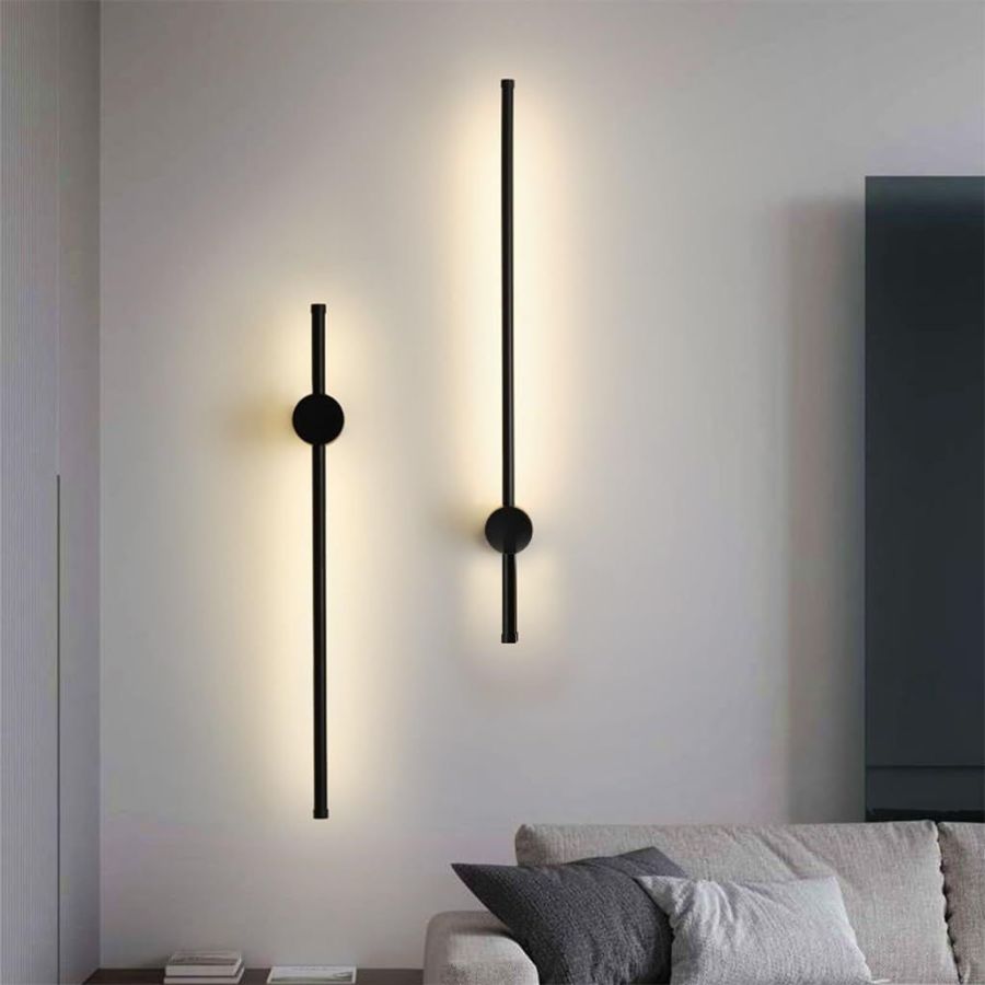Видовжений чорний настінний LED-світильник бра 60 см POINTER 10W (4000K)