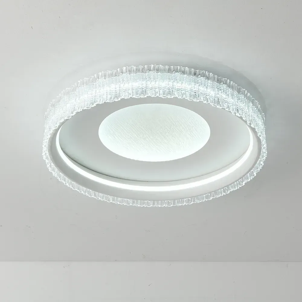 Світлодіодна Led люстра до 20м² круглої форми 43 см 158 Wt Crystal Halo