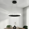Підвісна Led люстра чорне кільце 48 см до 20 м² ERIKA 65W R485 BLACK (з пультом)