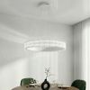 Підвісна Led люстра біле кільце до 20 м² ERIKA 65W R485 WHITE (з пультом)