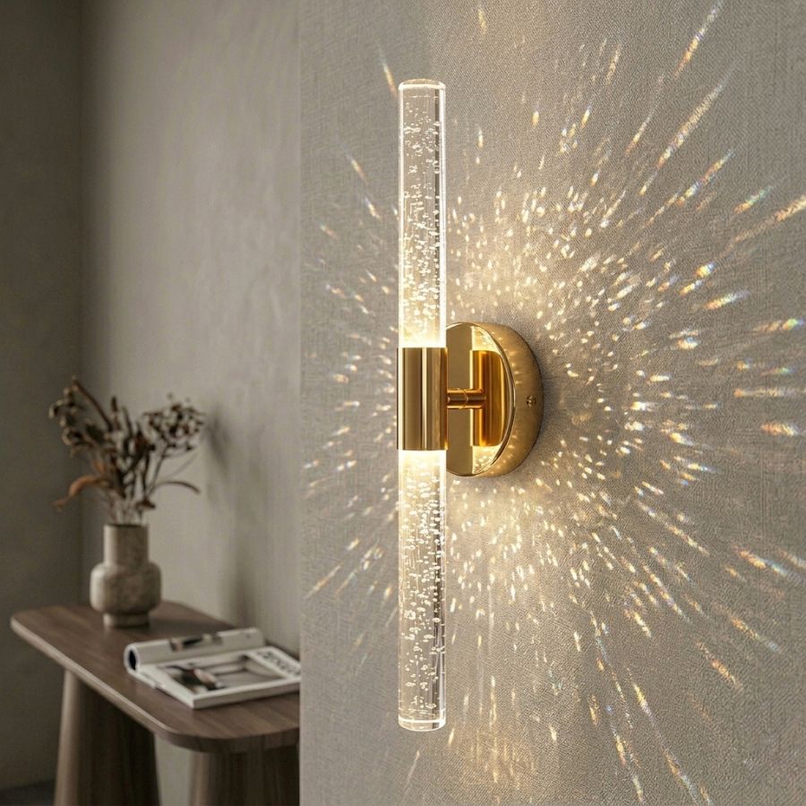 Золоте LED бра "Crystal Stick Gold", 6W (1908/1WGD)