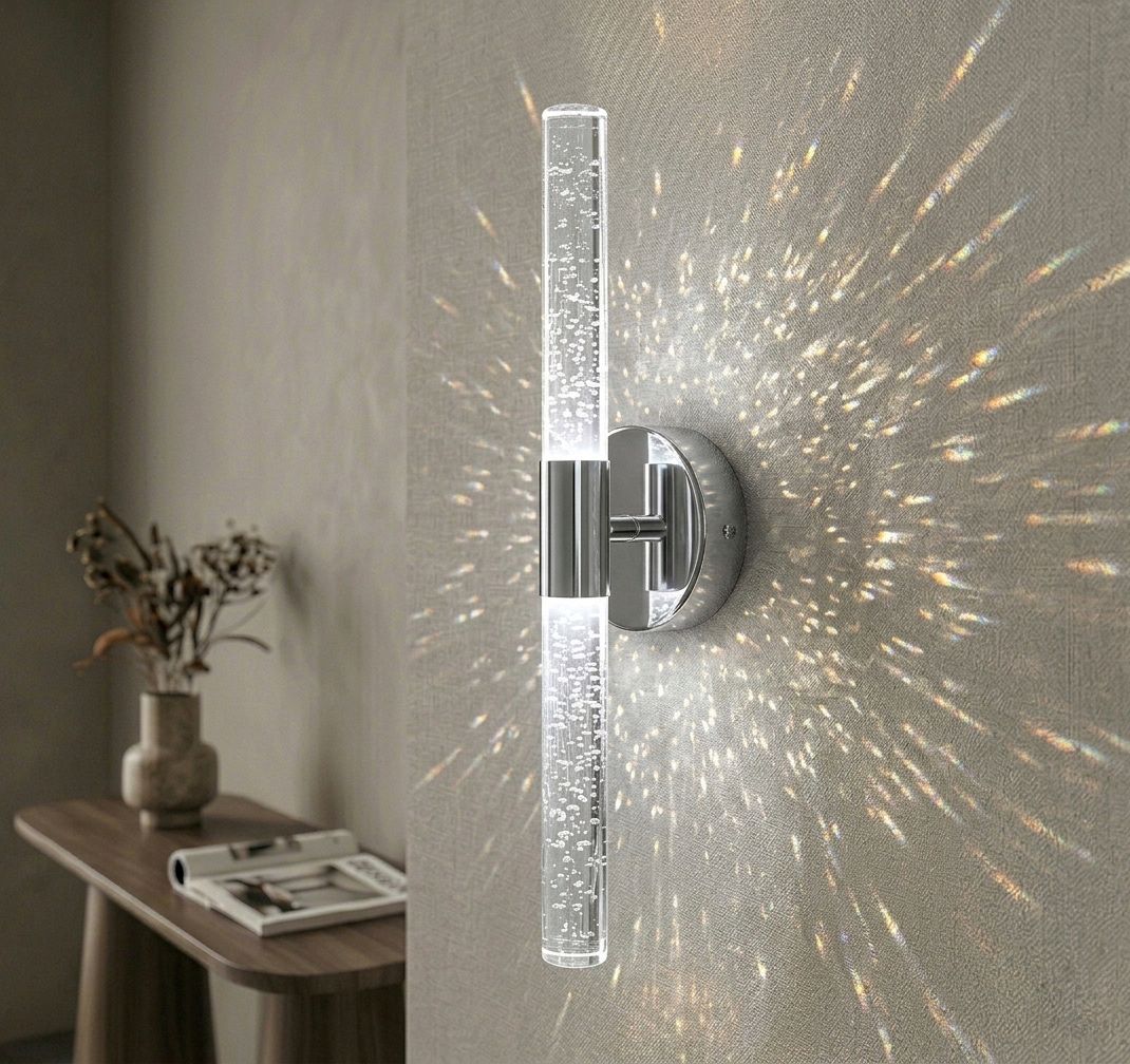 Елегантне LED бра "Crystal Stick Chrome", 6W (1908/1W CH)
