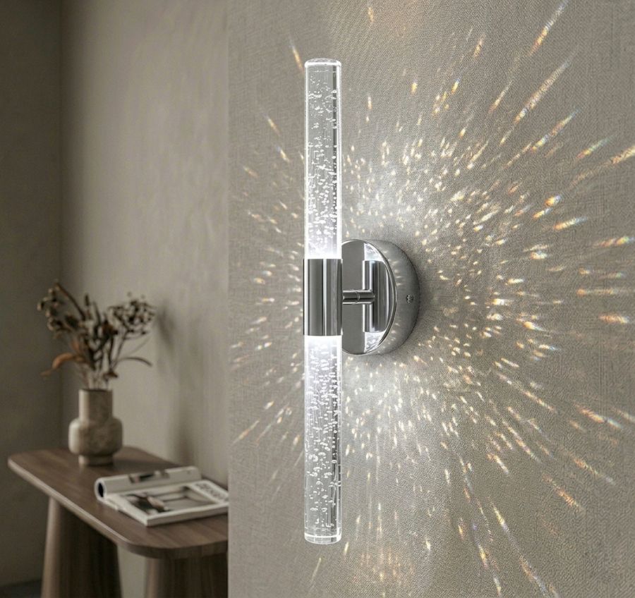 Елегантне LED бра "Crystal Stick Chrome", 6W (1908/1W CH)