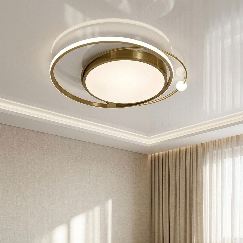 Сучасна LED люстра до 18м² з пультом та трирежимним освітленням 78W (2469/600GD)