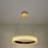 Підвісна Led люстра  48 см золотого кольору до 20 м² ERIKA 65W R485 GOLD (з пультом)