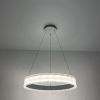 Підвісна Led люстра біле кільце до 20 м² ERIKA 65W R485 WHITE (з пультом)