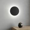 Сучасний настінний LED-світильник бра круглий 25 см (VIDEX WL03, 18 Вт, Чорний)