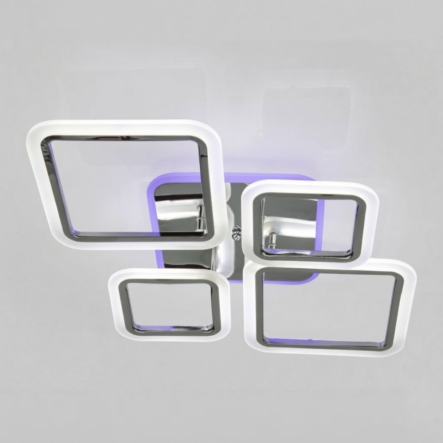 Стельова LED-люстра 80W до 18 м² з пультом та підсвічуванням (A8060/2+2HR)