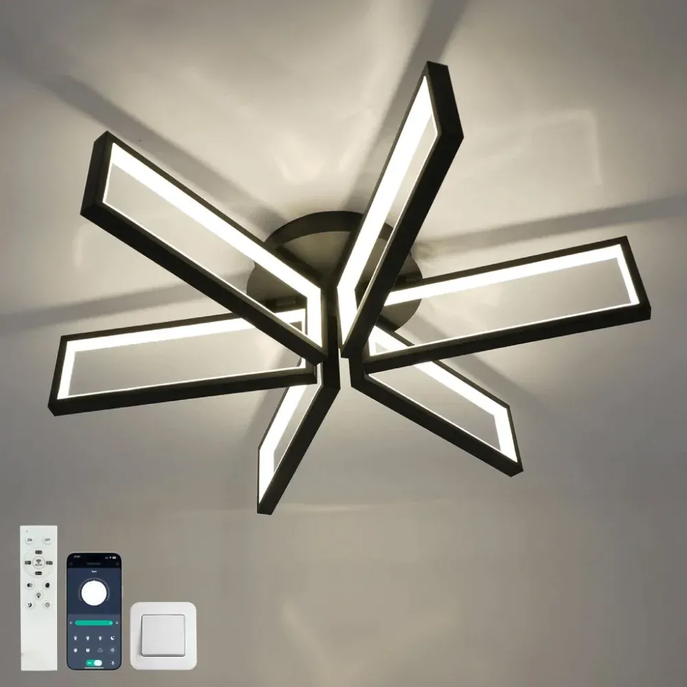Стельова Led люстра до 20м² кругла біла 115 Вт з пультом (Madera 10619)