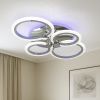 Люстра Led світлодіодна до 15 м² з пультом керування RGB-підсвічуванням (1126/4 HR)