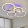 Led люстра 76Вт з регулюванням яскравості та пультом до 18 м² (1126/4 Wh RGB)