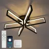 Стельова Led люстра до 20м² кругла біла 115 Вт з пультом (Madera 10619)