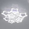 Стельова LED-люстра Зірки 135W з пультом до 25 м² (1660/6+3WH LED 3color dimmer)