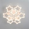 Стельова LED-люстра Зірки 135W з пультом до 25 м² (1660/6+3WH LED 3color dimmer)