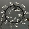 Люстра підвісна LED 90 см, чорна матова, акрилові пелюстки Notte di Fiori (7989300-48 led (800) PLBK)