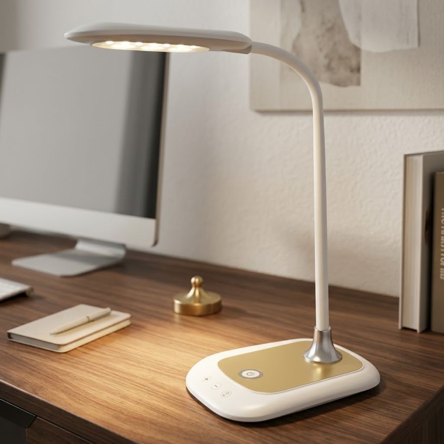 Настільна LED лампа 6W  3 режими «SEDA» золотий